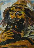 Gil Jamieson, Man & Dog, 1986, Oil on Canvas