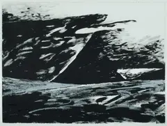 Mandy Martin, Spearhead, 1983, Acrylic & Metallic Paint on Paper
