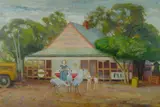 Edmund Arthur Harvey, Store, Kynuna, Central Queensland,' 1968, Oil on Canvas on Board