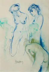 Cameron Laird Bannerman, Nude Study, Pastel