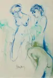 Cameron Laird Bannerman, Nude Study, Pastel