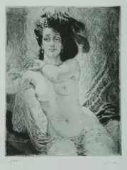 Rita by Norman Lindsay, Facsimile Etching 11/550, sold May 2020
