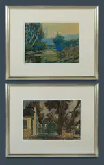 (2) by Sydney Carter, Gouache (2), sold May 2020
