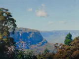 Warwick Fuller, Sketch for Blue Mountains Blossoms, 1990, Oil on Board