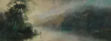Herbert B Rollings, Tasmanian River Landscape, Oil on Board