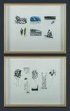 Matthew Martin, (2), 'Bookmarks 1,' 2008, ink on paper (42x52cm framed)