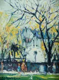 Patrick Carroll, Kings Cross Impression, Oil on Canvas on Board