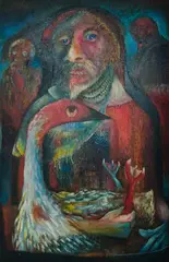 Douglas Stubbs, The Scoundrel, 1964, Oil on Board