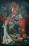 Douglas Stubbs, The Scoundrel, 1964, Oil on Board