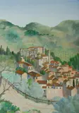 Egidio Scardamaglia, No 5, View of Arsoli [Italy], Oil on Canvas