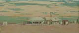 Max Ragless, Birdsville Hotel, Oil on Board