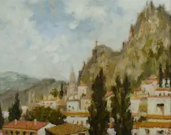 William Rutledge, Taormina [Sicily], Oil on Canvas