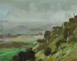 John B Dudley, Near Lysterfield, Oil on Canvas on Board