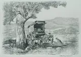 Cedric Emanuel, A Drover - Yesterdays Australia, Pencil
