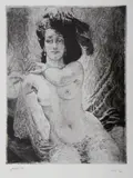 Rita by Norman Lindsay, Facsimile Etching 221/550, sold May 2020