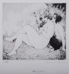 Spring Song by Norman Lindsay, Facsimile Etching 409/550, sold May 2020