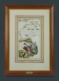 Vincenzo Maria Coronelli, Gore Projection Map with Collage, 'Nouva Hollanda,' c, 1690, Engraving