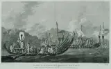 William Hodges, The Fleet of Otaheite Assembled at Oparee, Copper Engraving