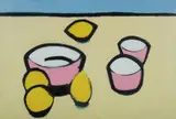 Christopher Capper, Lemons & a Bowl, Oil on Paper