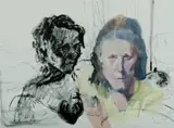 Sallie Moffatt, Untitled, Mixed Media on Paper