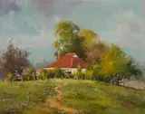 Werner Filipich, Tumut Homestead, Oil on Canvas on Board