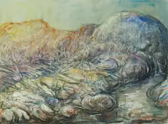 Patrick Shirvington, Shining through an Ancient Land, Mixed Media on Paper