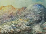 Patrick Shirvington, Shining through an Ancient Land, Mixed Media on Paper