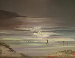 James C Coleman, Morning Eddies, 1975, Oil on Canvas Board