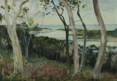 Phyllis P Waterhouse, Evening Near Jerramungup, WA, circa 1974, Oil on Board