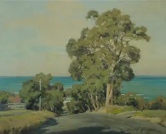Will Eager, Coastal Road, Oil on Board