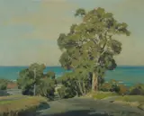 Will Eager, Coastal Road, Oil on Board