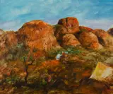 Hugh Sawrey, The Artist's Camp, The Olgas, Central