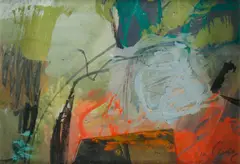 Liz Cuming, Hill End Vistas, 1996, Acrylic, Pastel & Collage on Paper