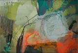 Liz Cuming, Hill End Vistas, 1996, Acrylic, Pastel & Collage on Paper