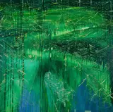 Jon Cattapan, Imagine a Raft (Hard R no.10), 2011, Oil & Acrylic on Linen