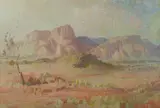 Arthur Murch, Central Australia, Oil on Board