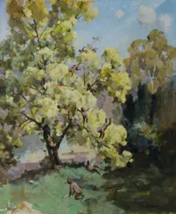 Benjamin E Minns, Spring Fantasy, Oil on Canvas