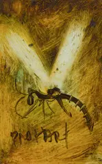 Dragonfly by Pro Hart, Oil on Board, sold Mar 2020