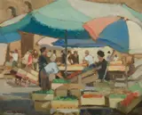 Henry Hanke, Market Place, Siena