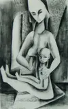 Donald Friend, Mother & Child, c