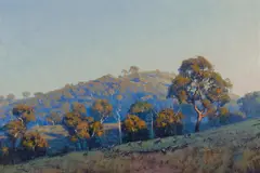 Windeyer Morning by Warwick Fuller, Oil on Board, sold Mar 2020