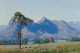 Warwick Fuller, Bluff Shadows, Capertee Valley, 1991, Oil on Board