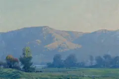 First Light, Kangaroo Valley by Warwick Fuller, 1991, Oil on Board, sold Mar 2020