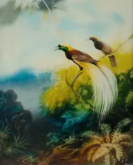 Blake Twigden, Birds of Paradise, 1976, Oil & Acrylic on Board