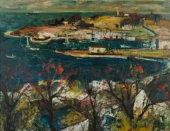 Kiama by George Lawrence, Oil on Board, sold Mar 2020
