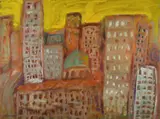 Max Cullen, Cityscape, 2002, Oil on Canvas