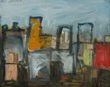 Max Cullen, Behind the Garret, 2002, Oil on Canvas