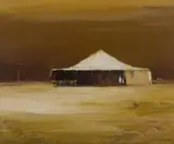 Homestead Building near Winton, Western Qld by Colin Parker, 1971, Oil on Panel, offered Mar 2020