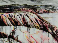 Mandy Martin, Sellicks Beach, South Australia, W/Clr & Mixed Media