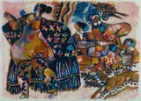 Les Plaisirs Majestueux by Théo Tobiasse, Colour Lithograph 53/100, offered Mar 2020